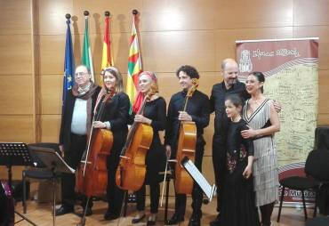 Concierto conservatorio Cabra disfrutando del cuarteto “4 cellos” y su programa “El violonchelo viajero”